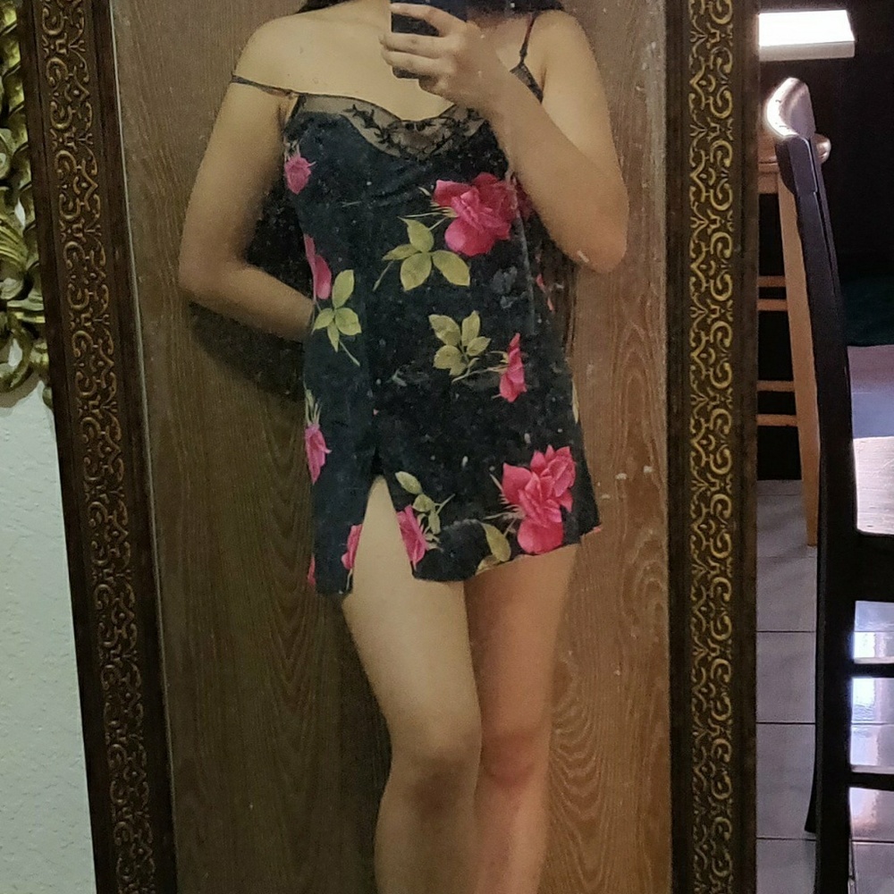 Victoria secret silk rosey slip